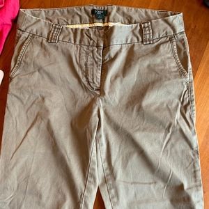 J. Crew City Fit Pants, Size 4, Brown